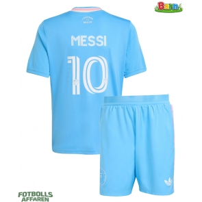 Inter Miami Lionel Messi #10 Tredjeställ Barn 2025-26 Kortärmad (+ Korta byxor)